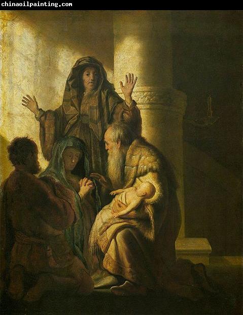 REMBRANDT Harmenszoon van Rijn Simeon and Anna Recognize the Lord in Jesus