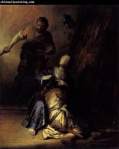 REMBRANDT Harmenszoon van Rijn Samson and Delilah