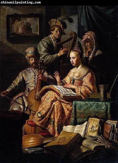 REMBRANDT Harmenszoon van Rijn The Music Party