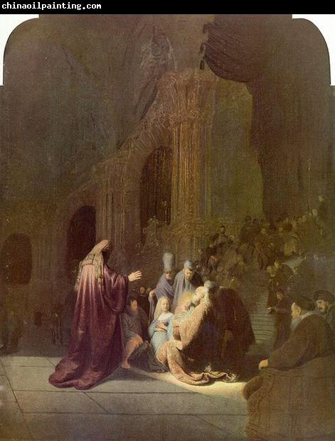 Rembrandt Peale Simeon in the temple