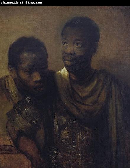 Rembrandt Peale Two young Africans.