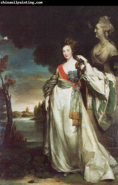 Richard Brompton Portrait of Aleksandra Branicka lady-in-waiting of Catherine II