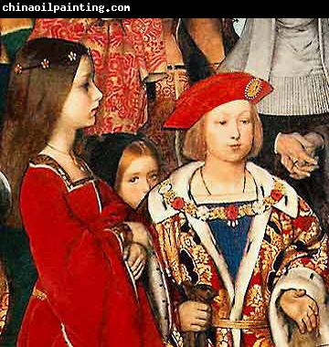 Richard Burchett Erasmus of Rotterdam visiting the children of Henry VII at Eltham Palace in 1499 and presenting Prince Henry with a written tribute.