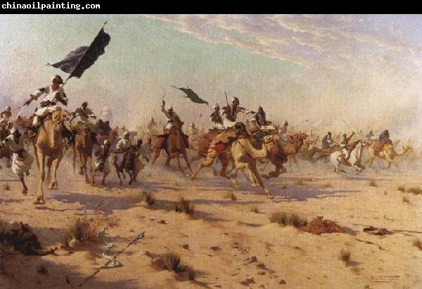 Robert Talbot Kelly The Flight of the Khalifa after his defeat at the battle of Omdurman