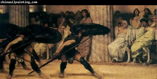 Sir Lawrence Alma-Tadema,OM.RA,RWS A Pyrrhic Dance Sir Lawrence Alma-Tadema