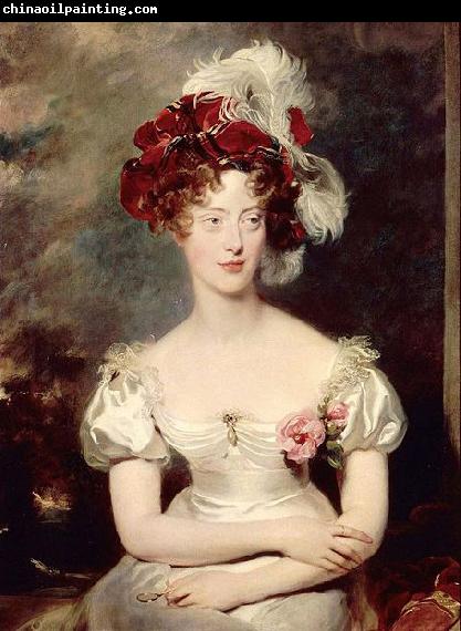 Sir Thomas Lawrence Portrait of Princess Caroline Ferdinande of Bourbon-Two Sicilies Duchess of Berry.