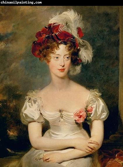 Sir Thomas Lawrence Portrait of Princess Caroline Ferdinande of Bourbon