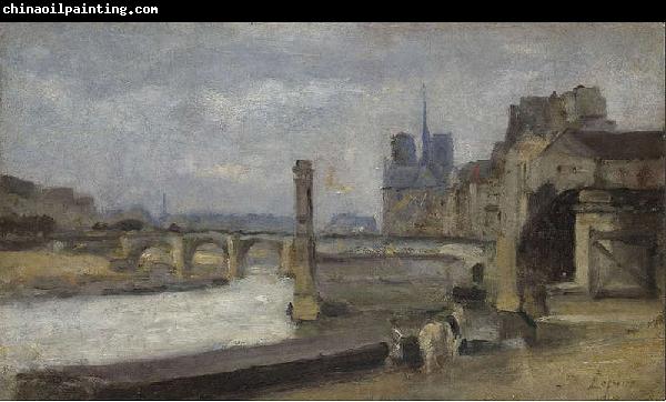 Stanislas lepine The Pont de la Tournelle, Paris