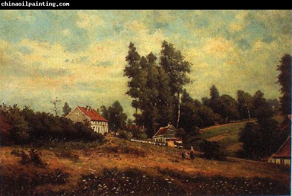 Theodore Fourmois Landscape with farms