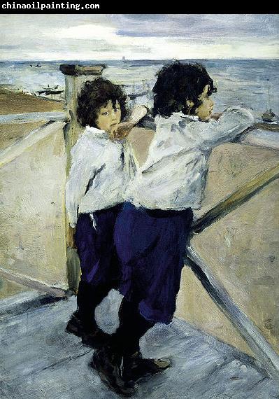 Valentin Serov Children. Sasha and Yura Serov