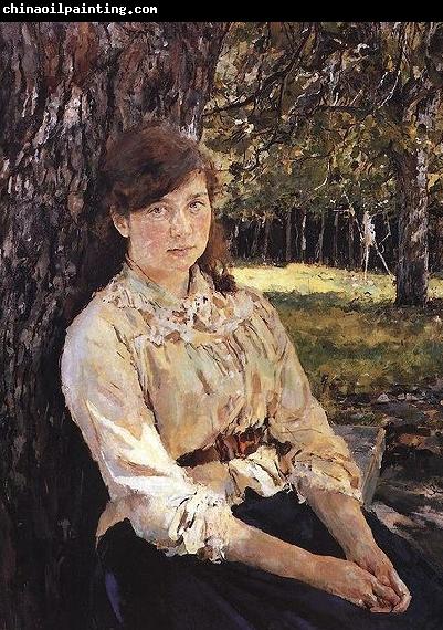 Valentin Serov Girl in the Sunlight Portrait of Maria Simonovich