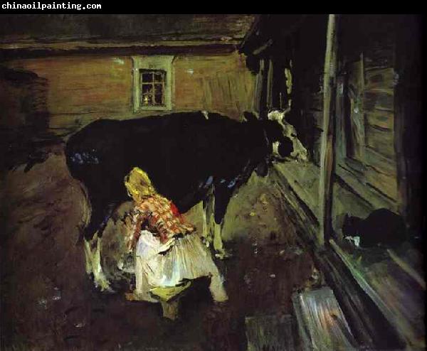 Valentin Serov Farm Yard in Finland