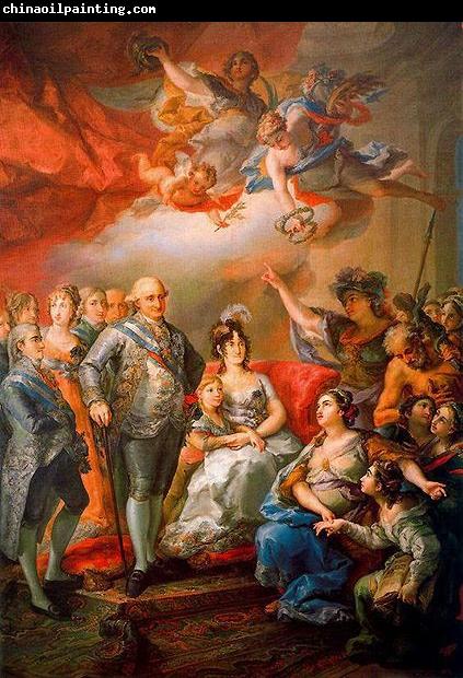 Vicente Lopez y Portana King Charles IV of Spain and his family pay a visit to the University of Valencia in 1802