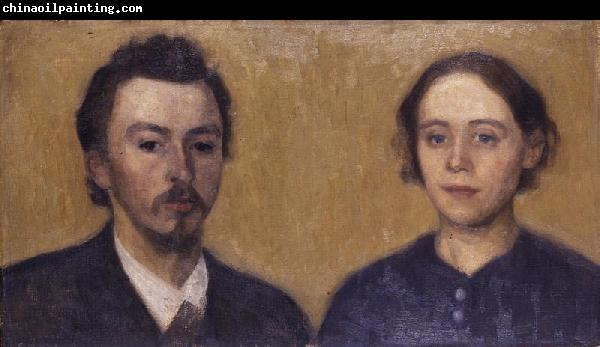 Vilhelm Hammershoi Double Portrait of the Artist and his Wife