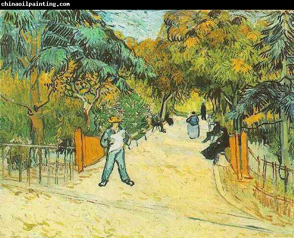 Vincent Van Gogh Entrance to the Public Park in Arles