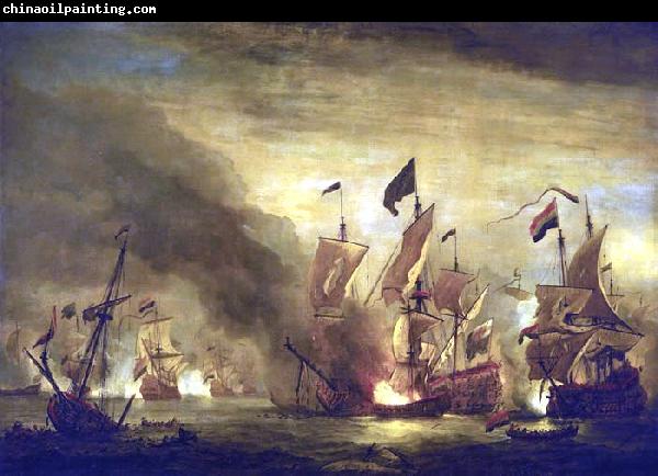 Willem Van de Velde The Younger Royal James  at the Battle of Solebay