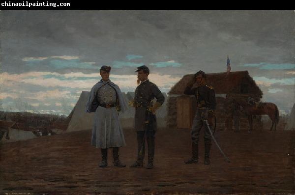 Winslow Homer Officers at Camp Benton