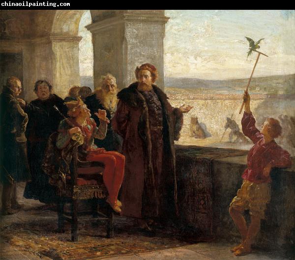 Wojciech Gerson Sigismund the Old with Staeczyk at the Wawel Castle