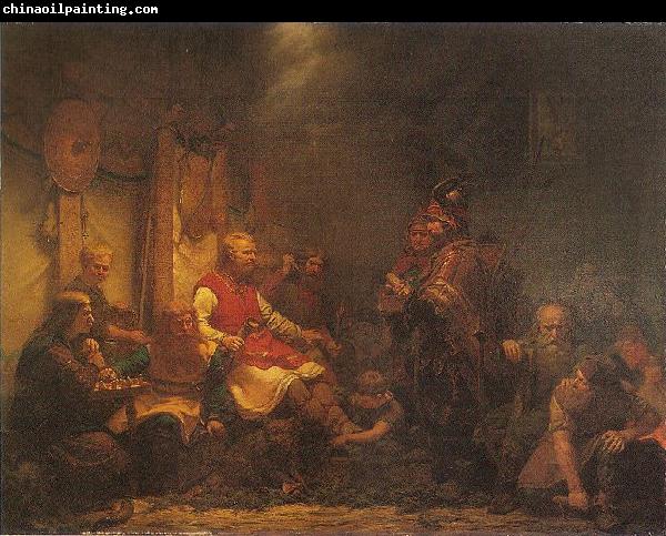 august malmstrom King Ella's messengers before Ragnar Lodbrok's sons