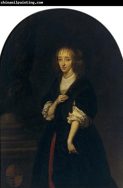 caspar netscher Portrait of Jacoba Bicker