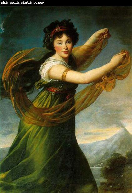 elisabeth vigee-lebrun Portrait of Pelagie Sapiezyna nee Potocka.