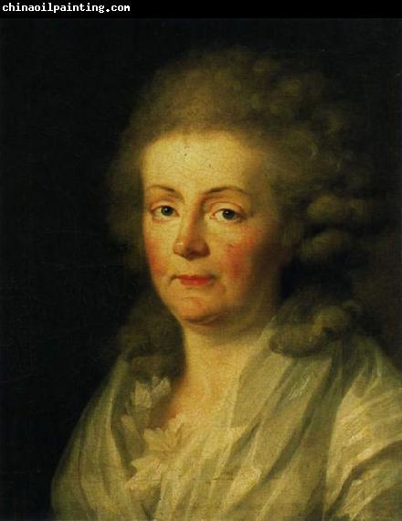 johann friedrich august tischbein Portrait of Anna Amalia of Brunswick-Wolfenbuttel Duchess of Saxe-Weimar and Eisenach