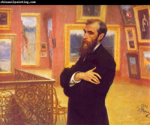 llya Yefimovich Repin Portrait of Pavel Mikhailovich Tretyakov