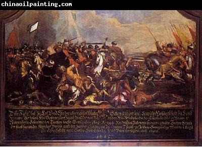 unknow artist The Battle of Saint Gotthard, bavarian oil-painting