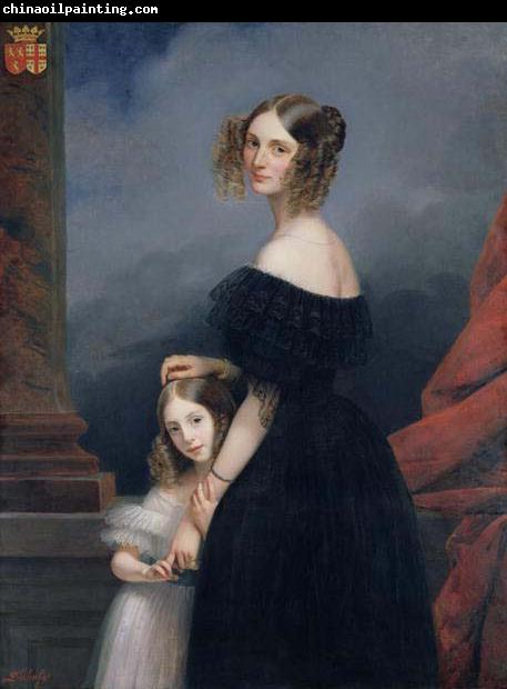 unknow artist Anne-Louise Alix de Montmorency, with her daughter