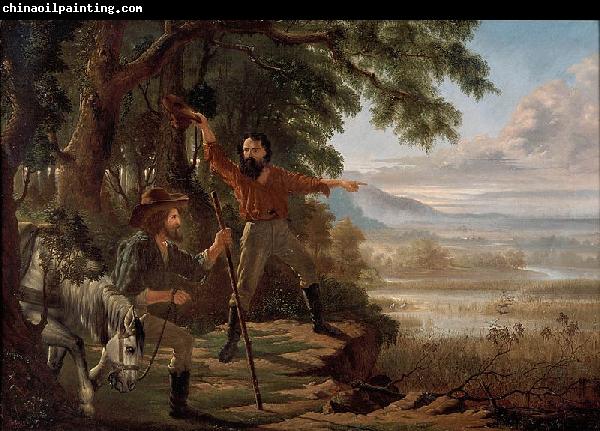 unknow artist Arrival of Burke and Wills at Flinders River,