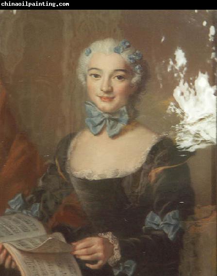 unknow artist Portrait of Mme Thiroux d'Arconville Darlus 1735