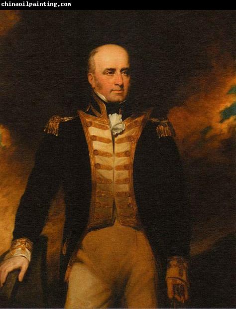 unknow artist Oil Painting portrait of Vice Admiral William Lukin (1768-1833) painted by George Clint