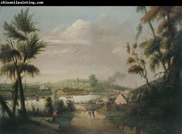 unknow artist direct north general view of Sydney Cove