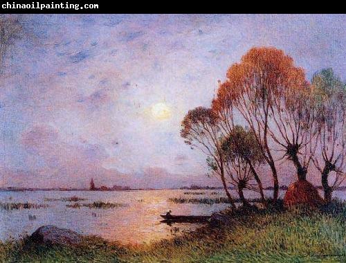 unknow artist Sunset on the Grande Briere