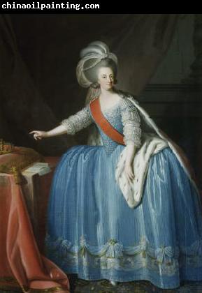 unknow artist Portrait of Queen Maria I of Portugal in an 18th century painting