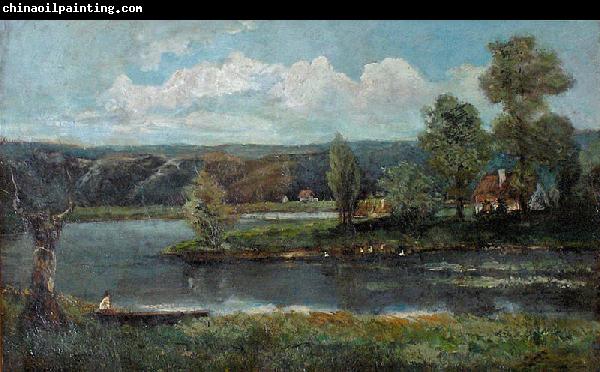 unknow artist Landscape with river