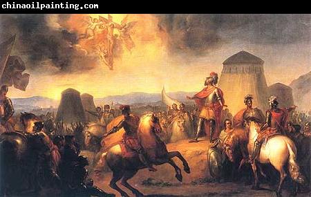 unknow artist Painting of the Battle of Ourique (1139) by Domingos Sequeira