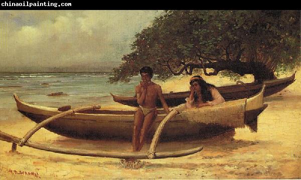 unknow artist Hawaiian Canoe, Waikiki,