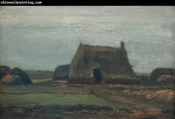 unknow artist vincent van gogh boederij met turfhopen 1883