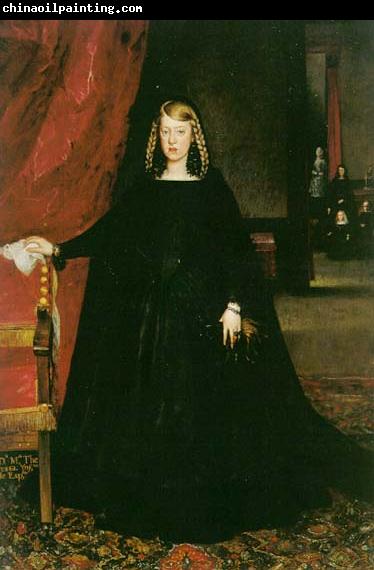 unknow artist The Empress Dona Margarita de Austria in Mourning Dress