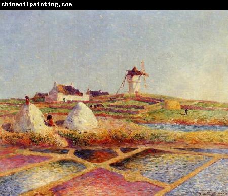 unknow artist Landscape with Mill near the Salt Ponds