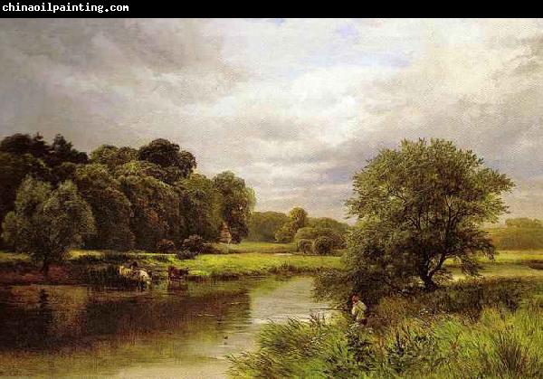 unknow artist Fishing on the Trent  by George Turner.