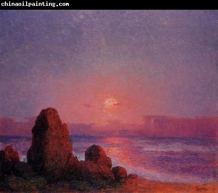 unknow artist Sunset of the Breton Coast