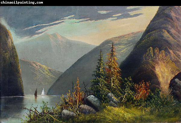 unknow artist Mountain lake landscape