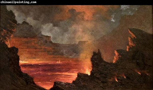 unknow artist Halema'uma'u Crater, Kilauea Volcano,