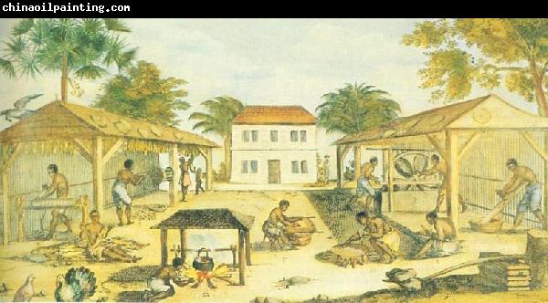 unknow artist Slaves working in 17th-century Virginia