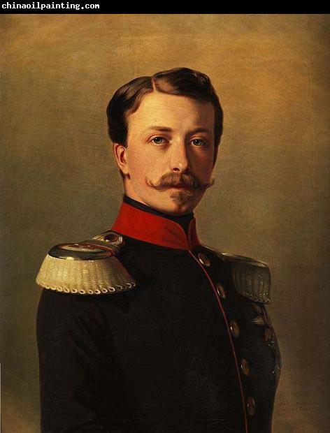 unknow artist Portrait of Grand Duke Frederick I of Baden. Copy of the Winterhalter painting by R. Grether from 1857