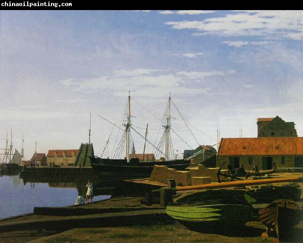 unknow artist View_of_Larsen_Square_near_Copenhagen_Harbor