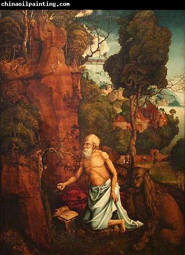 unknow artist The Penitent St Jerome in a landscape