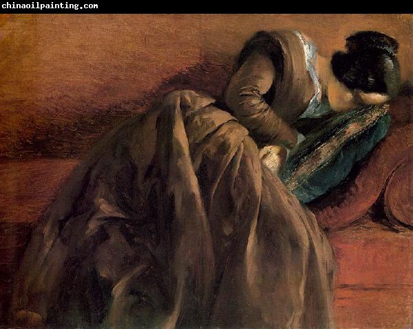 Adolph von Menzel Sister Emily Sleeping